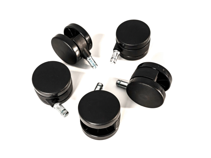 Conjunto de 5 Rodízios Cadeiras Aeron/ Mirra/ Embody/ Celle - Herman Miller