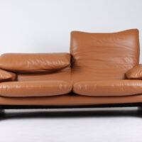 Sofa Maralunga Double Brown Leather- Cassina - Image 2
