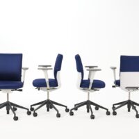 Silla ID Soft Azul Base de plástico- Vitra - Imagen 4